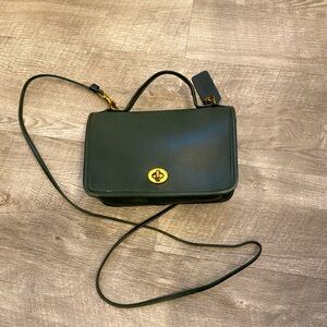 Vintage Coach Forest Green Casino Bag 9924